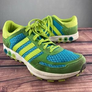Adidas LA Trainer ‘11 Womens Size 7 Athletic Shoes Green And Blue Sneakers